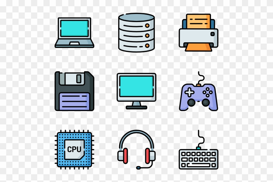 Computer Components - Food Vending Machine Icon Clipart