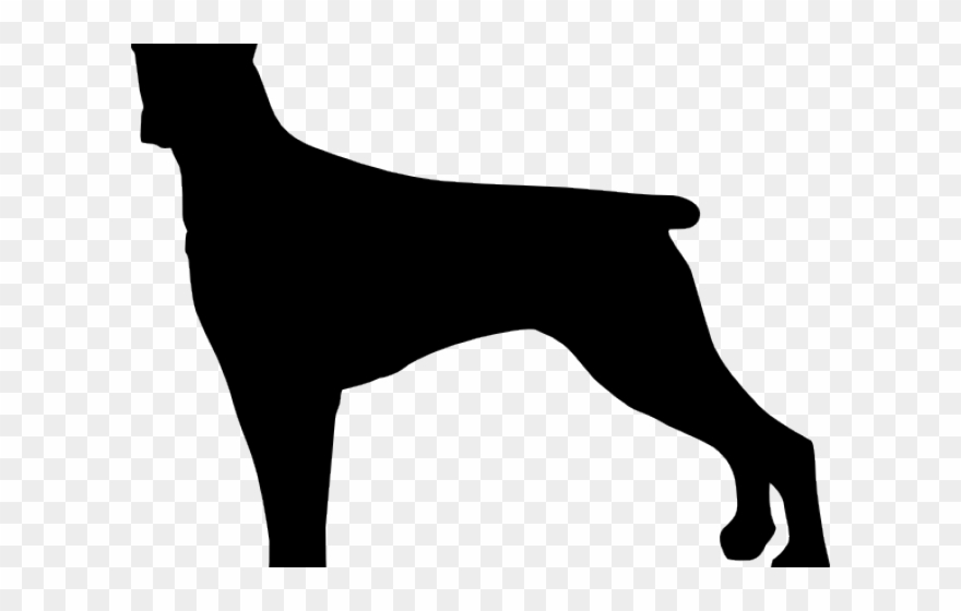 Silhouettes Clipart Large Dog - Guard Dog - Png Download
