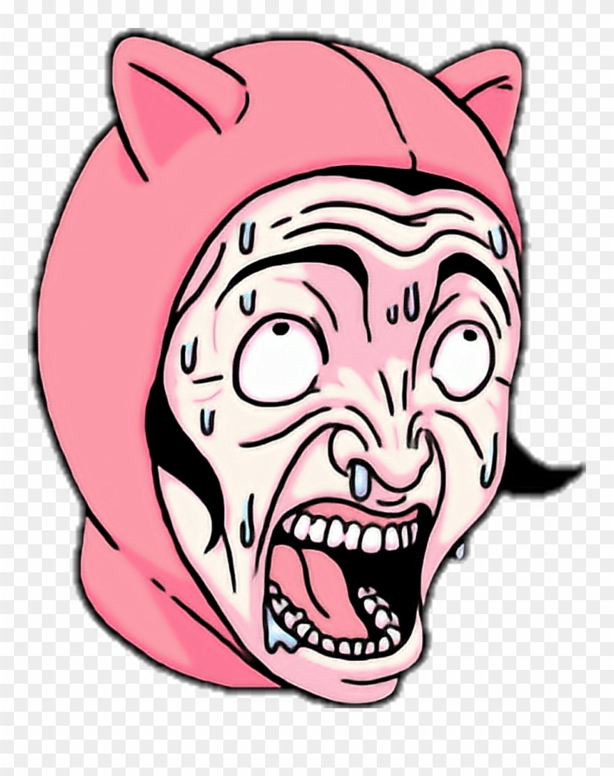 Crazyface Sticker Clipart