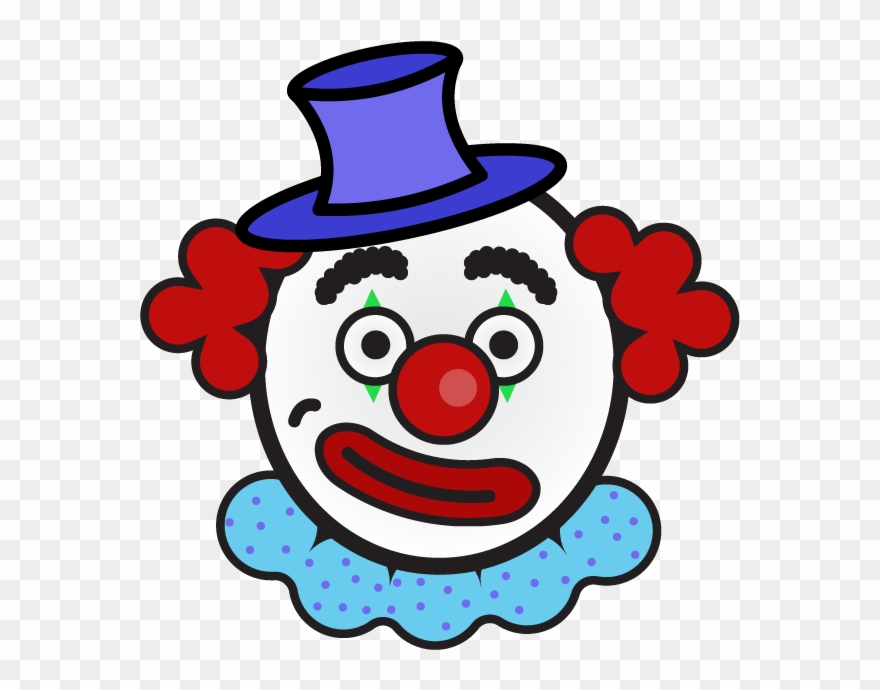 A Clown Illustration - Cartoon Clipart