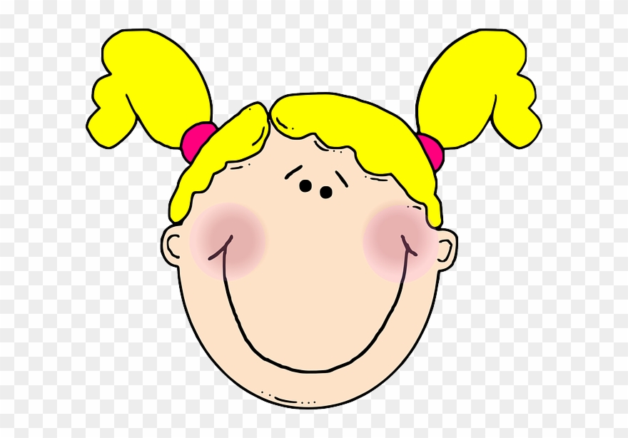 Why Does My Face Turn Red For No Reason - Girl Face Clip Art - Png Download