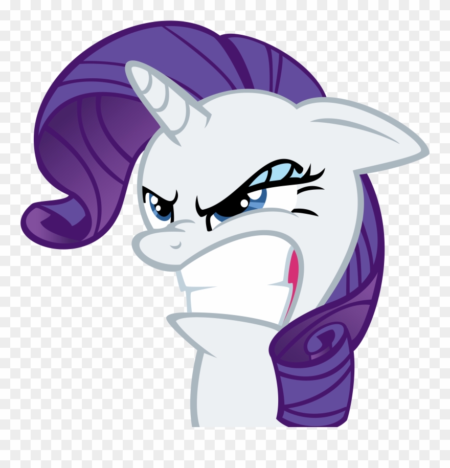 Mlp Rarity Funny Face - Rarity My Little Pony Face Clipart