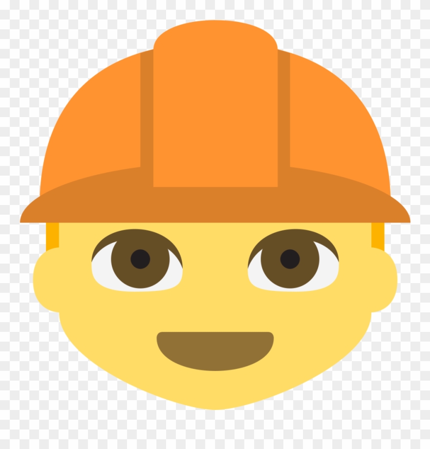 Emoji Construction Worker - Police Emoticon Clipart
