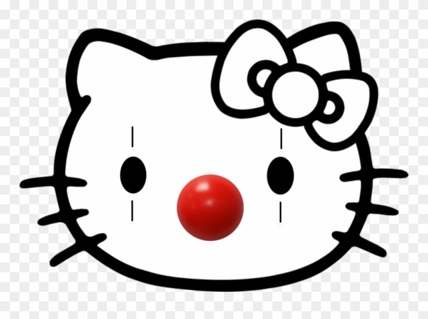 Clown Sticker - Hello Kitty Coloring Pages Clipart
