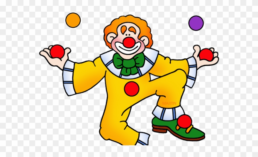 Clown Clipart - Animated Joker Juggling - Png Download