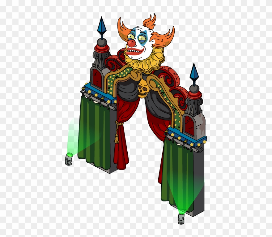 Creepy Clown Gate - Clown Gate Clipart