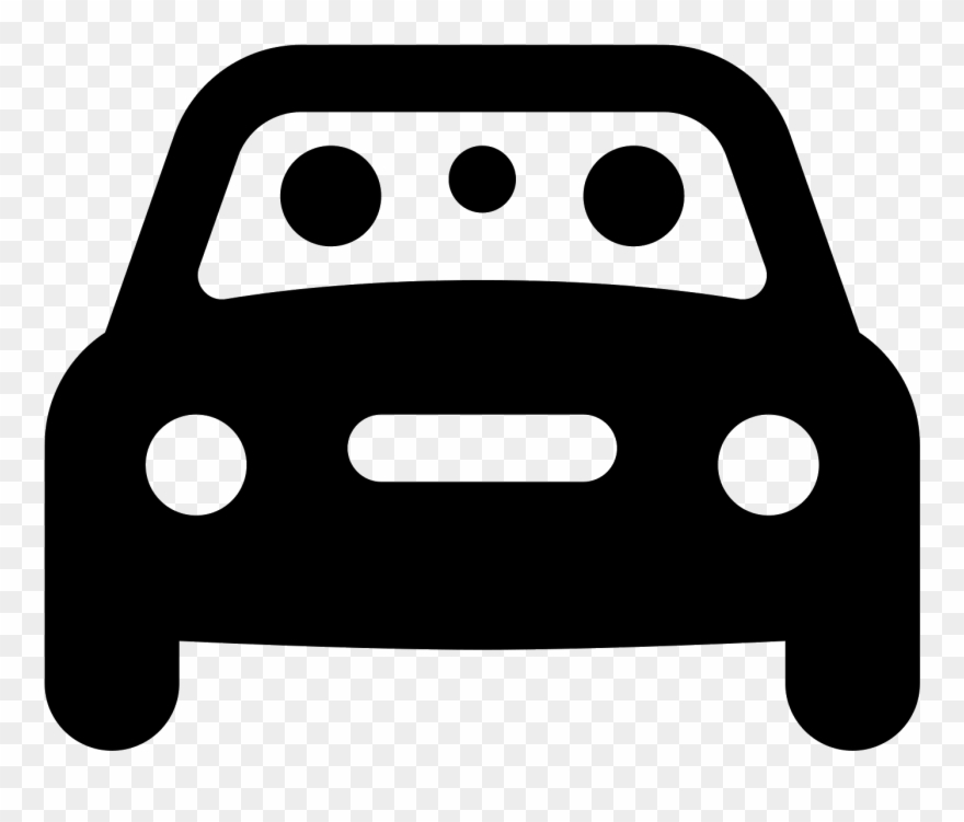 This Is An Image Of A Car Facing Towards The Viewer - Ícon Carro Png Clipart