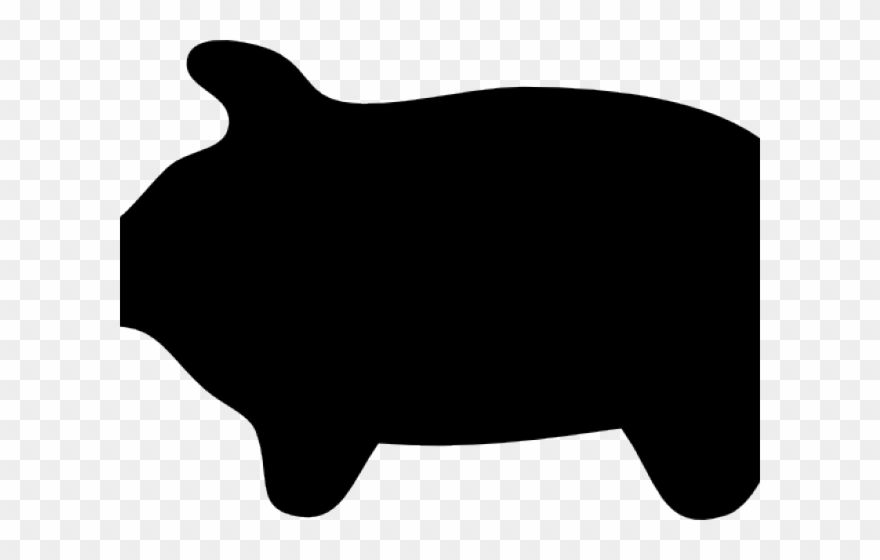 Pig Clipart Silhouette - Snout - Png Download