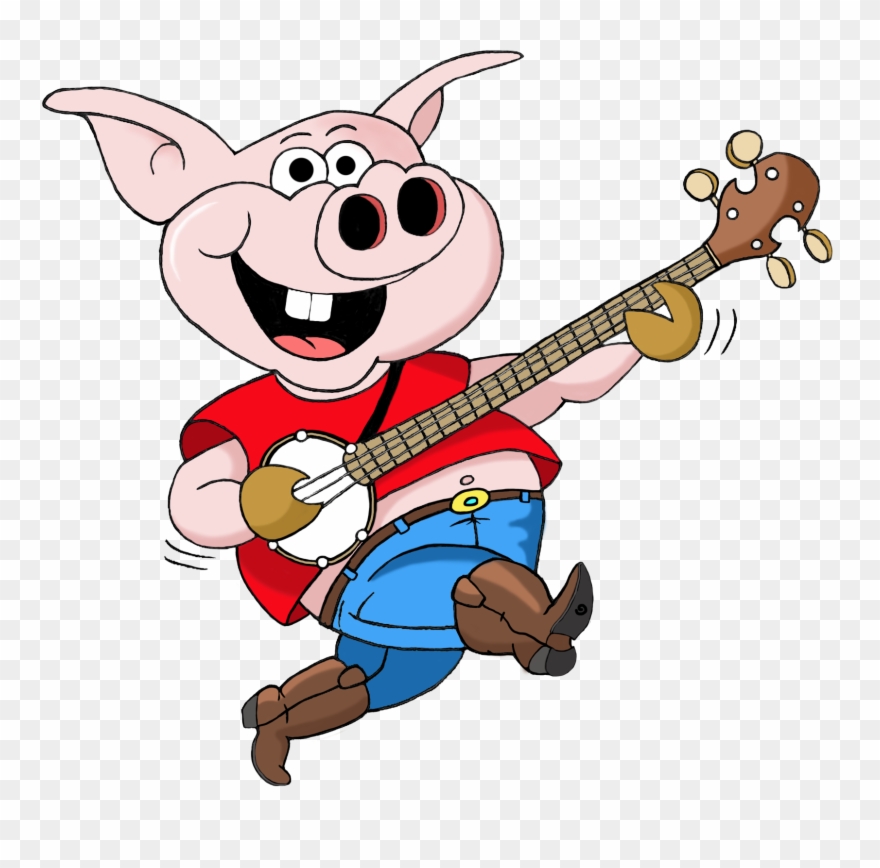 Pig Cartoon Rs - Pig Pickin Banjo Clipart