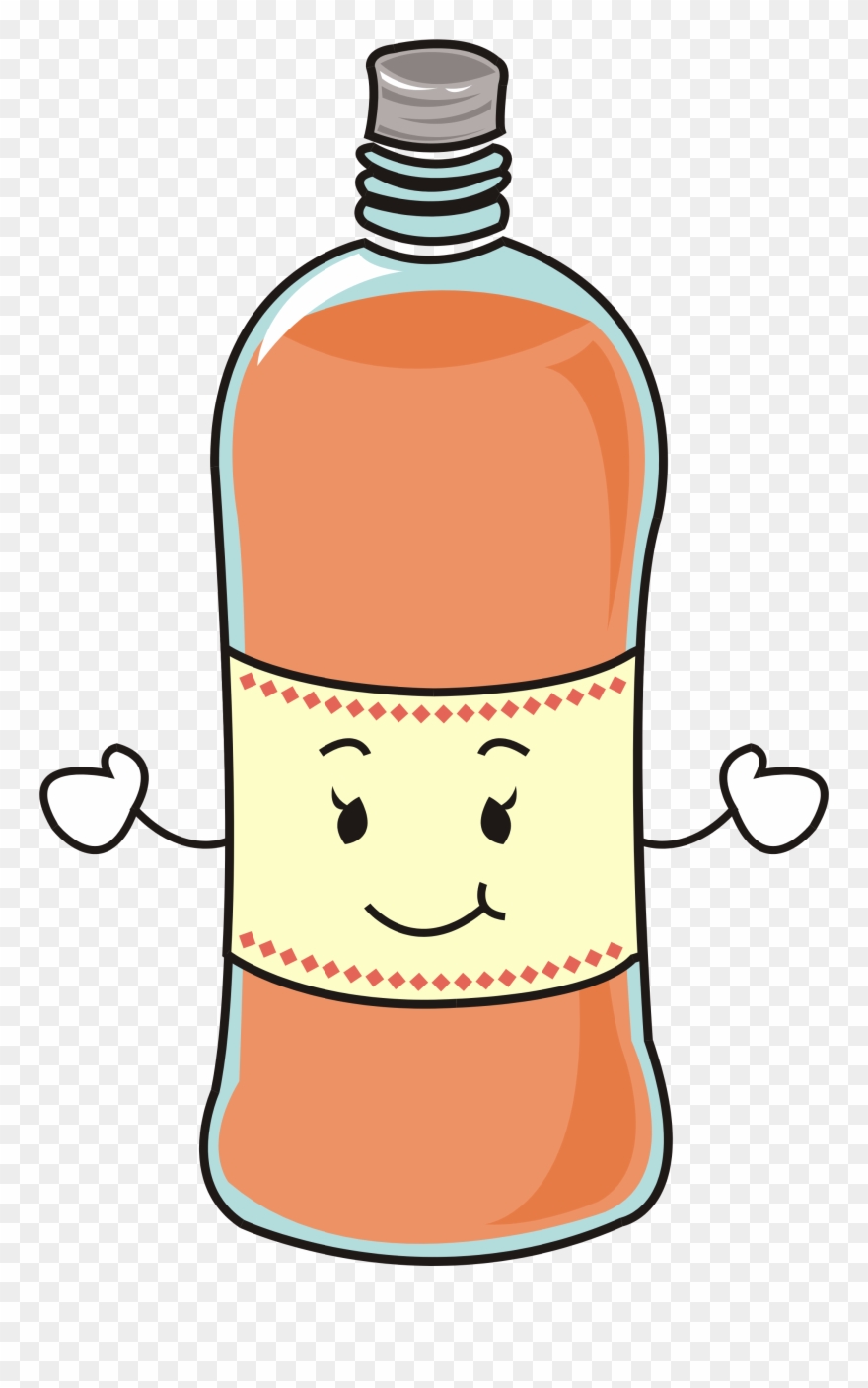 Bottle Clip Art - Water Bottle Cartoon Png Transparent Png