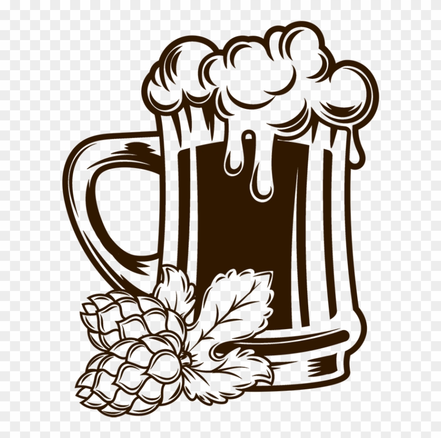 Pin Beer Mug Clipart Black And White - Beer Drawing Png Transparent Png