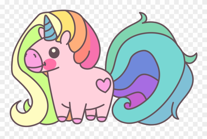 Cute Rainbow Unicorn - Cute Unicorn That Are Black And White Clipart