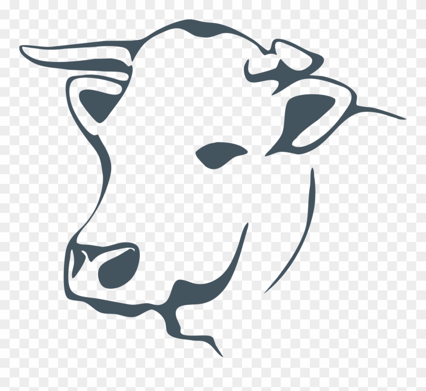 Cow - Cow Line Art Png Clipart