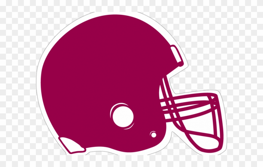 Maroon Clipart Football Helmet - Clip Art Football Helmet Printable - Png Download