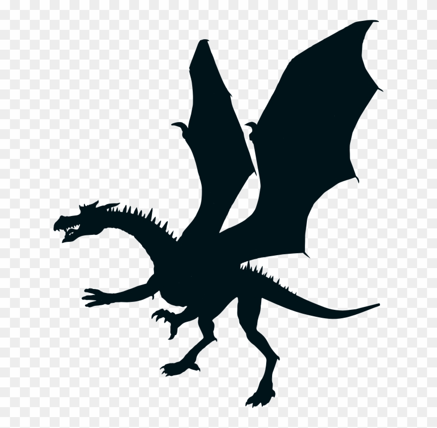 Medium Image - Dragon Silhouette Png Clipart