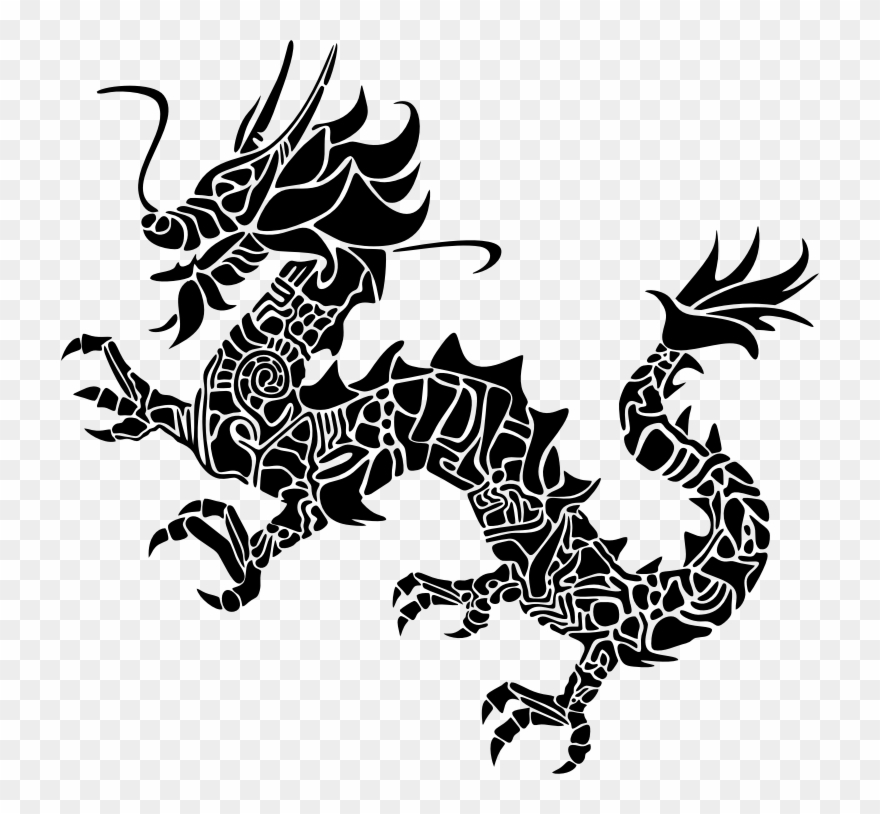 Medium Image - Asian Dragon Png Logo Clipart