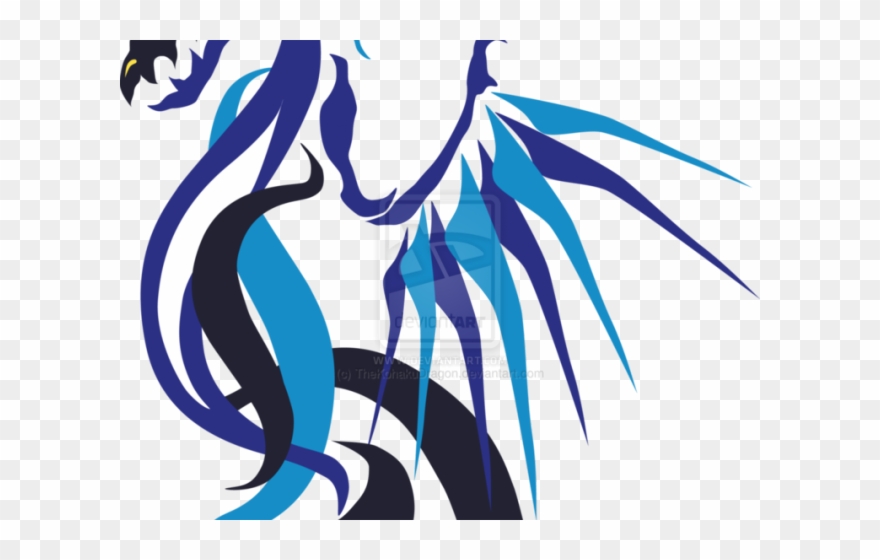 Blue Dragon Clipart Teal Baby - Logo Dragon Png Blue Transparent Png