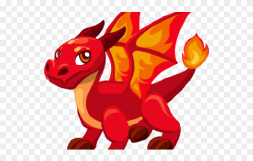 Little Dragon Clipart Fire Dragon - Cartoon - Png Download