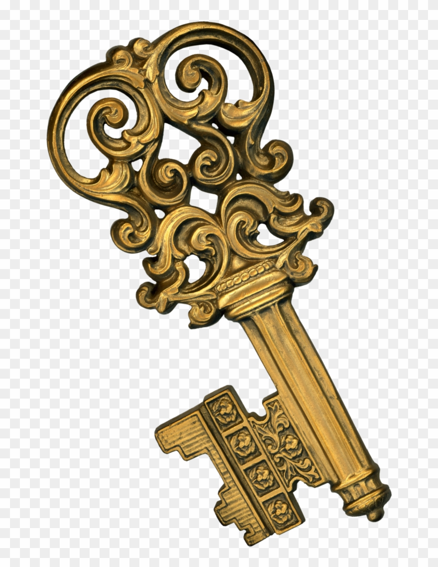 735 X 1087 6 - Vintage Key Png Clipart