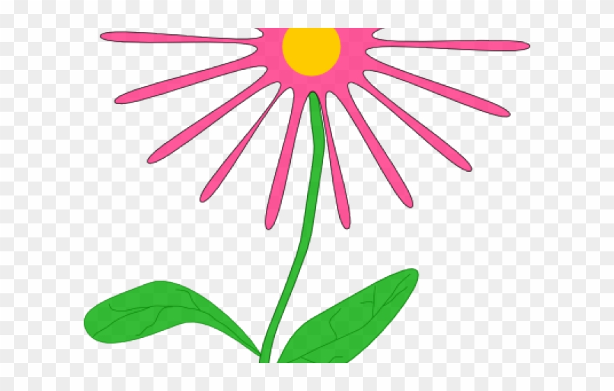 Daisy Clipart Whimsical - Pink Flower Clip Art - Png Download
