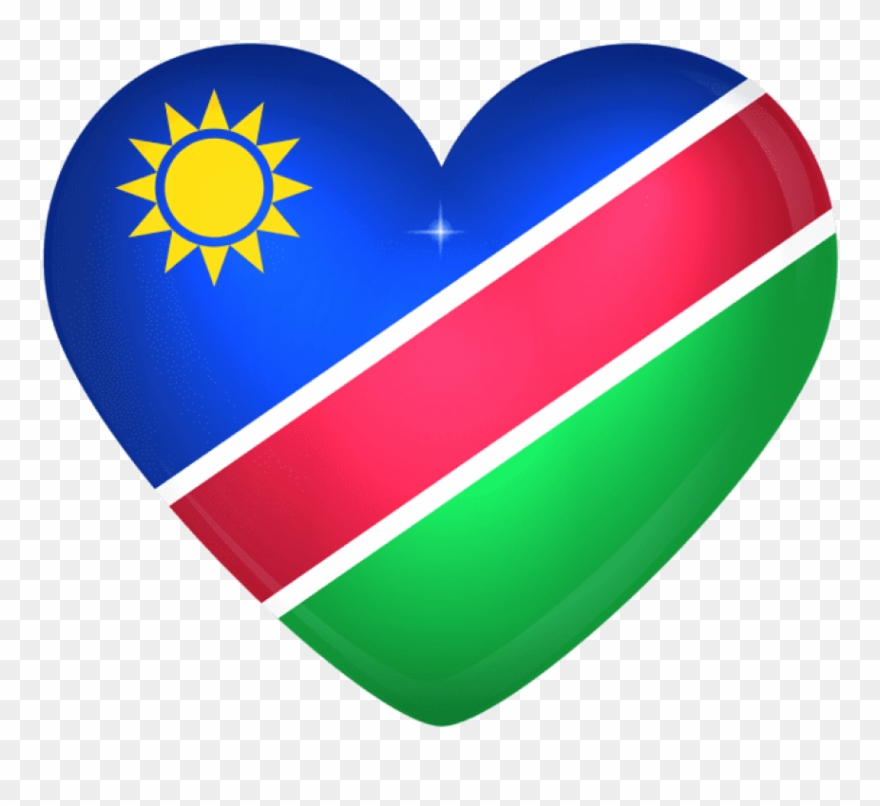 Free Png Download Namibia Large Heart Flag Clipart - Sun Yat-sen Mausoleum Transparent Png