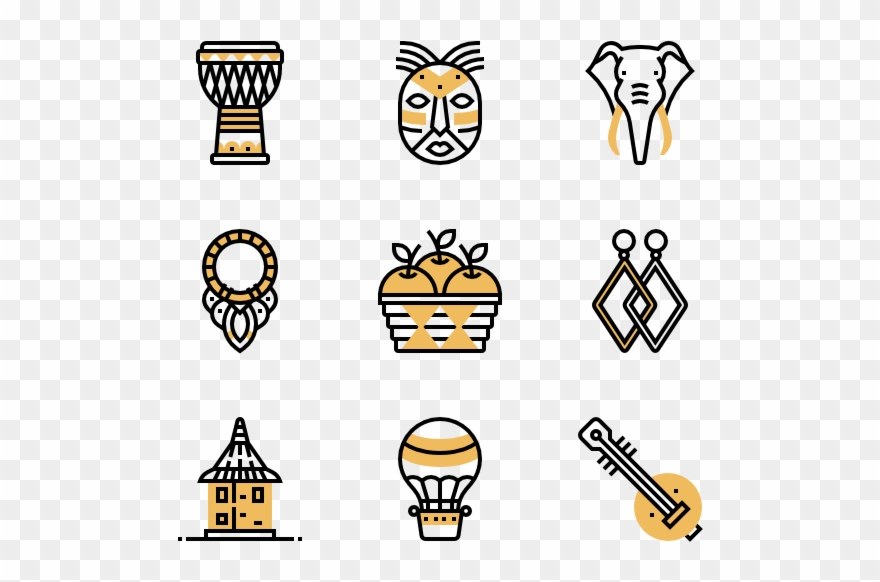 Africa Symbols Clipart