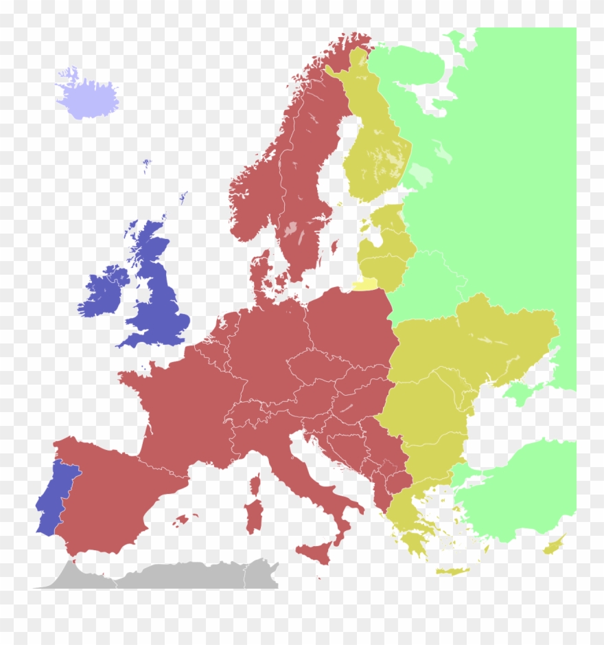 Europe Map Time Zones - Eastern European Summer Time European Time Zones Clipart