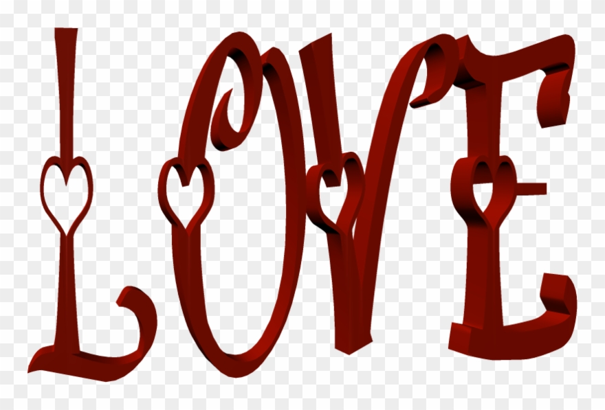 ○‿✿⁀ℓﻉﻻ٥‿✿⁀○ I Love You, Clip Art, - Calligraphy - Png Download