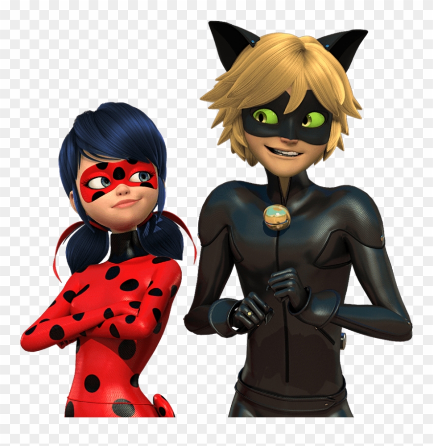 Free Png Download Ladybug And Cat Noir Clipart Png - Adrien Agreste And Marinette Dupain Cheng Transparent Png