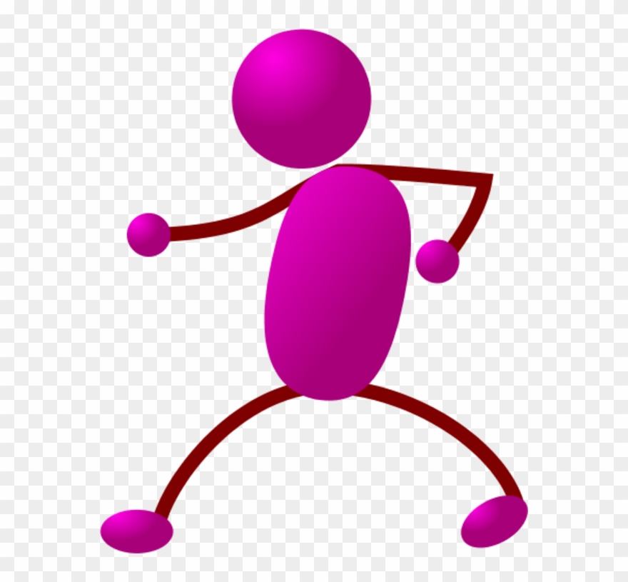 Happy Stick Man Dancing - Stick People Clip Art - Png Download