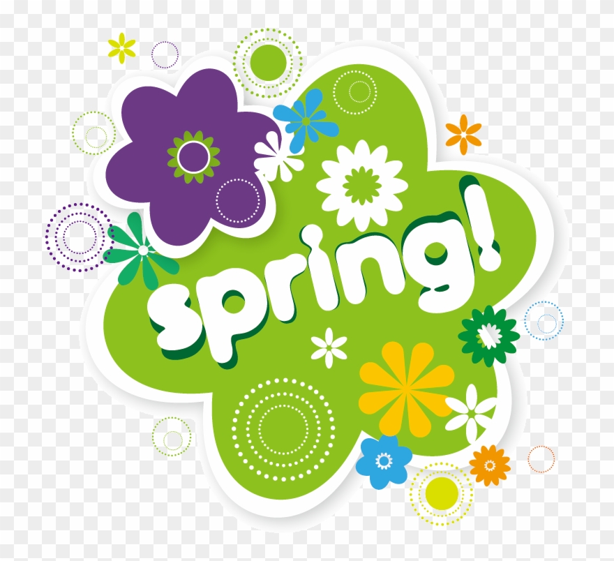 春のイラストno - 235『英字「spring」』／無料のフリー素材 - Spring ロゴ Clipart