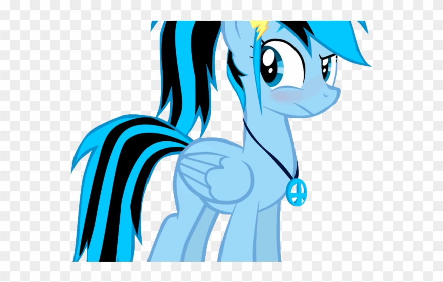 Ponytail Clipart Horse Tail - Rainbow Dash Hair Mlp - Png Download