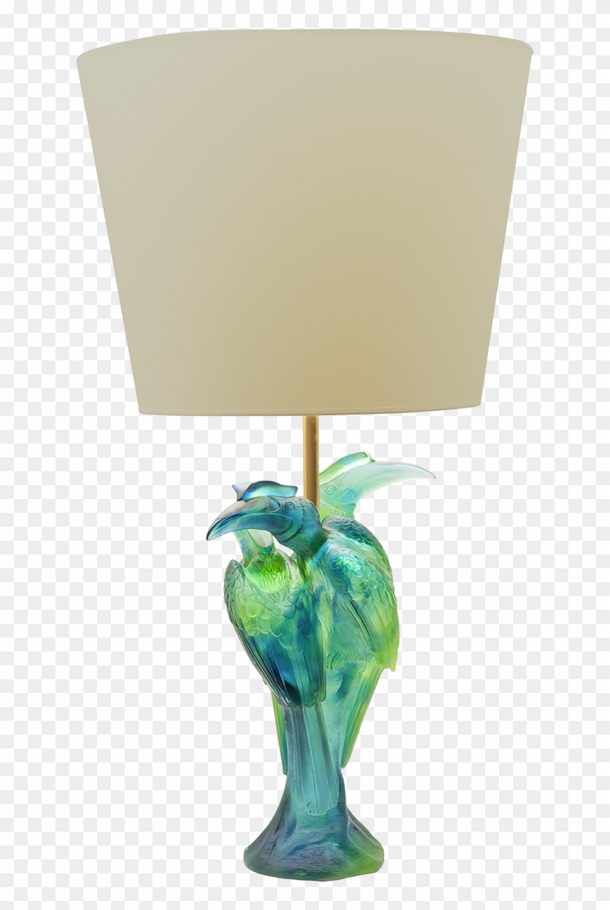 Lampe Calao Bleue Verte 05328 Clipart