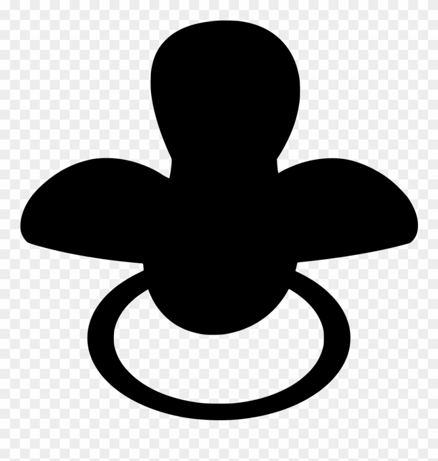Download Png - Baby Pacifier Silhouette Jpg Clipart