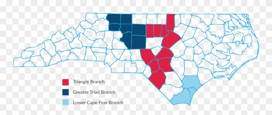 Diaper Bank Branches - Map Of North Carolina Clipart