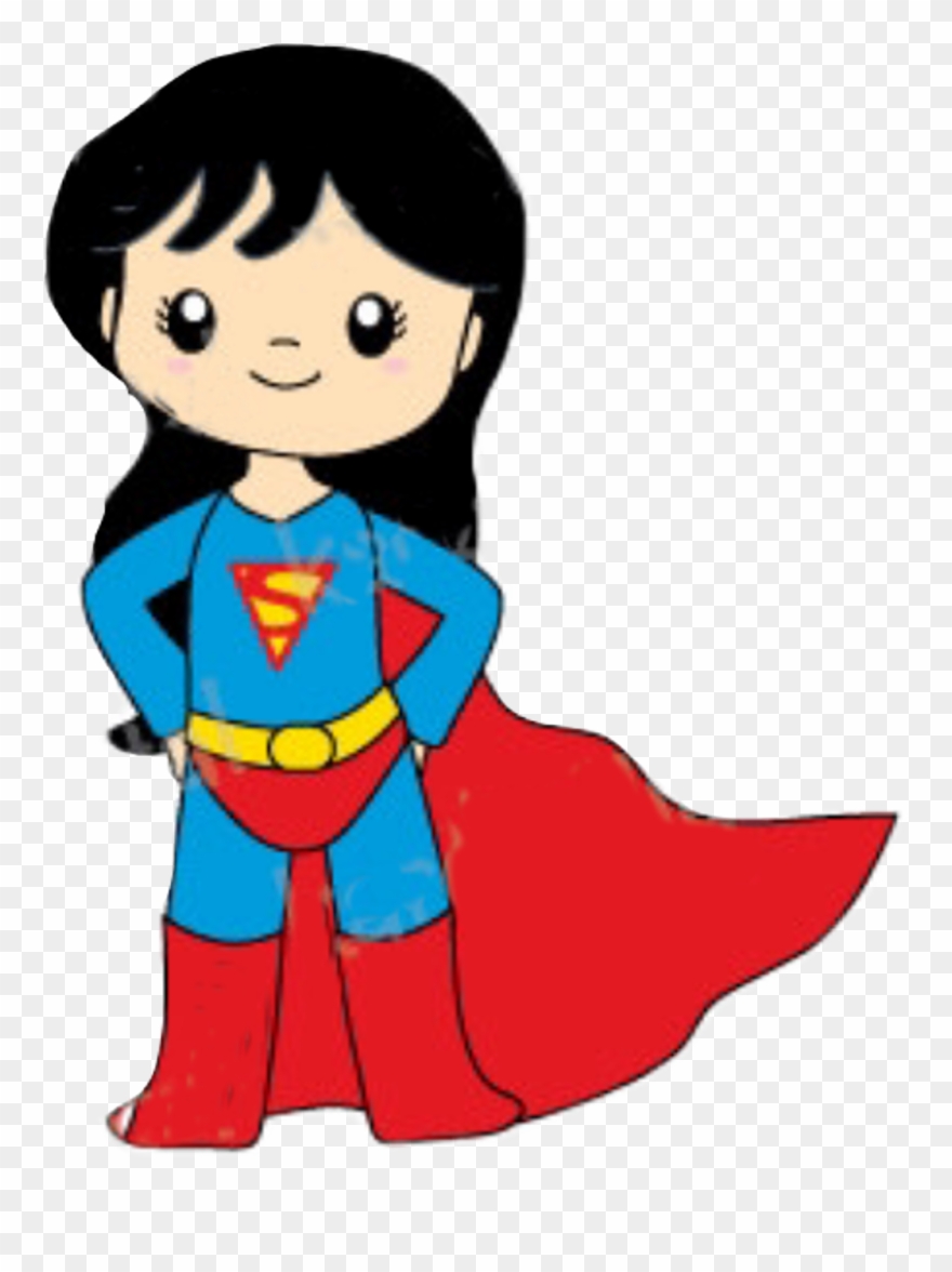 Superwoman Sticker - Cartoon Clipart