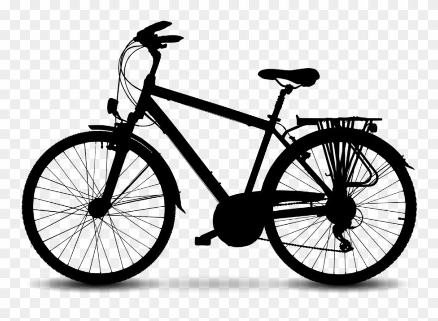 Mountain Bicycle Electric Bike Racing Road Clipart - Turbo Trainer For Hybrid Bike - Png Download