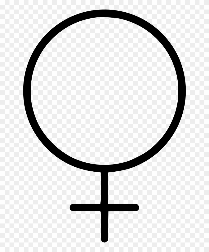 Female Woman Sign Symbol Comments - Circle Clipart