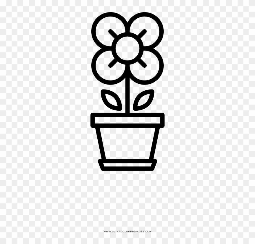 Flower Coloring Page - Drawing Clipart
