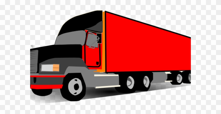 Cargo Truck Clipart Small Truck - 18 Wheeler Truck Clipart - Png Download