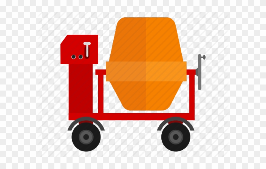 Machine Clipart Cement Mixer - Illustration - Png Download