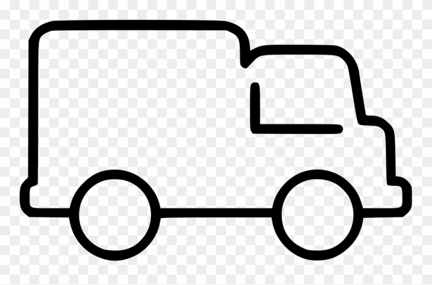 Transport Truck Comments - Truck Line Icon Png Clipart