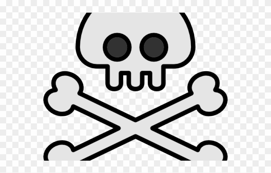 Jolly Roger Flag Clipart Cartoon Pirate - Dibujo Zona Peligrosa - Png Download