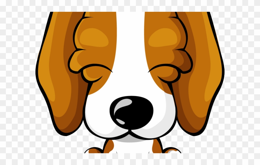 Beagle Clipart Pup - Beagle Face Cartoon Png Transparent Png