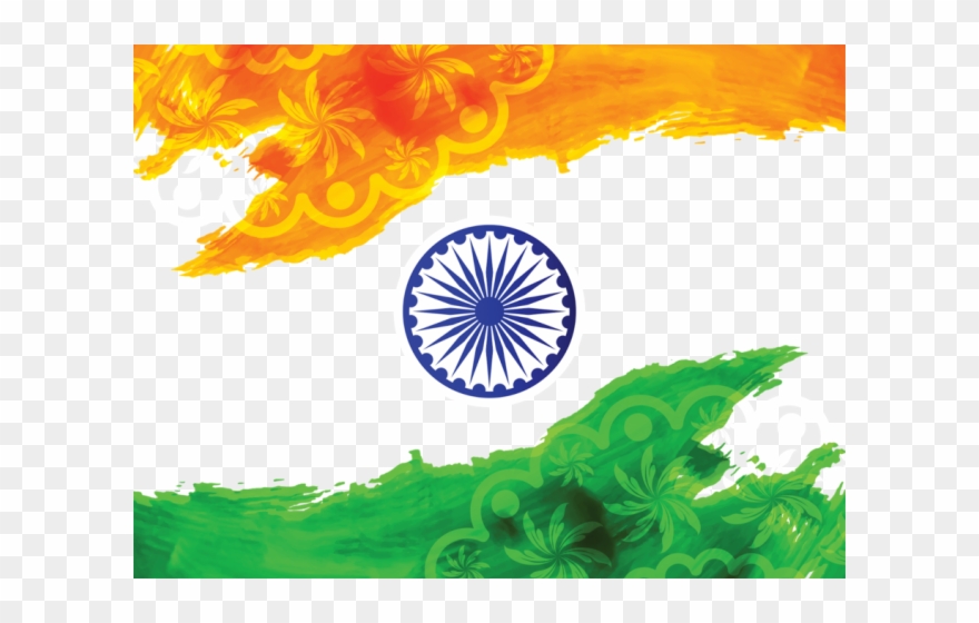 India Flag Clipart Png - Happy Republic Day Drawing Transparent Png