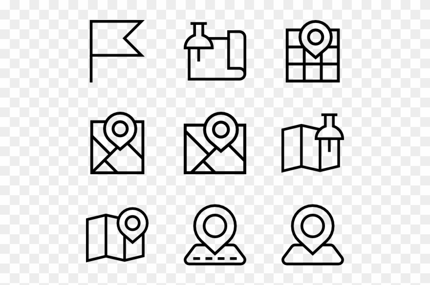 Maps - Design Icon Clipart