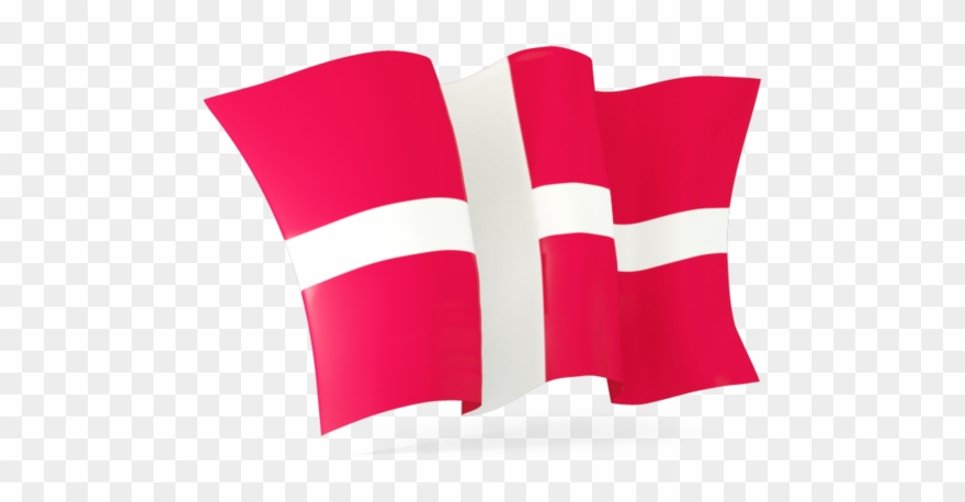 Illustration Of Flag Of Denmark - Danish Flag Waving Png Clipart