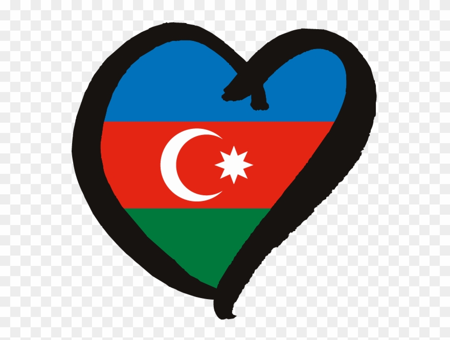 Azerbaijan Flag - Azerbaijan Eurovision Flag Clipart