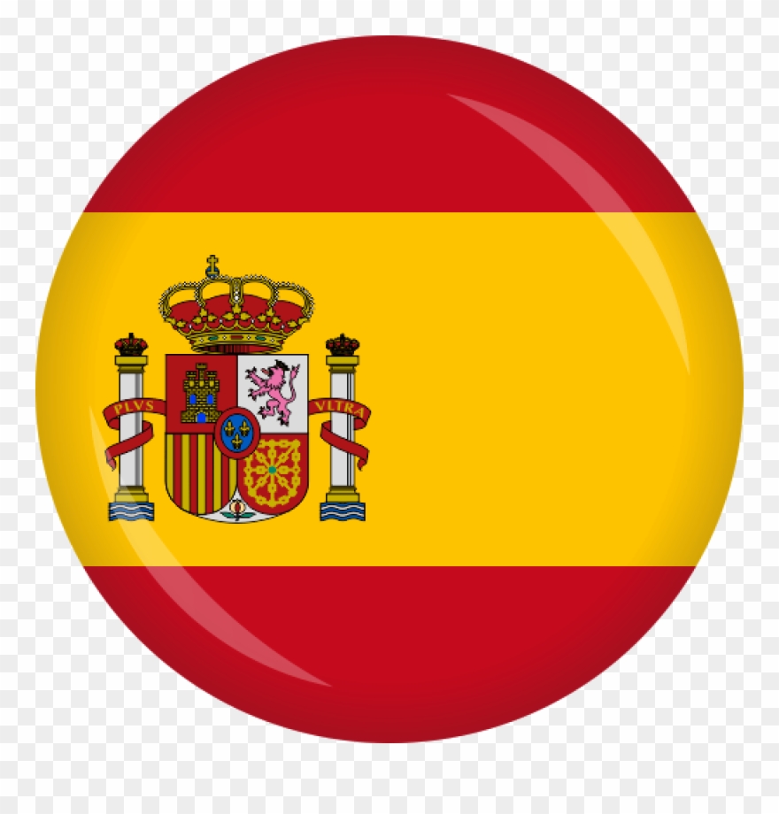 Button Spanien Flagge 50 Mm - Spain Flag Clipart