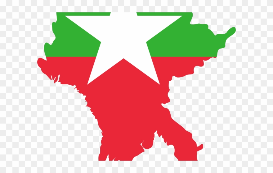 Albania Flag Clipart Big - Myanmar Flag - Png Download